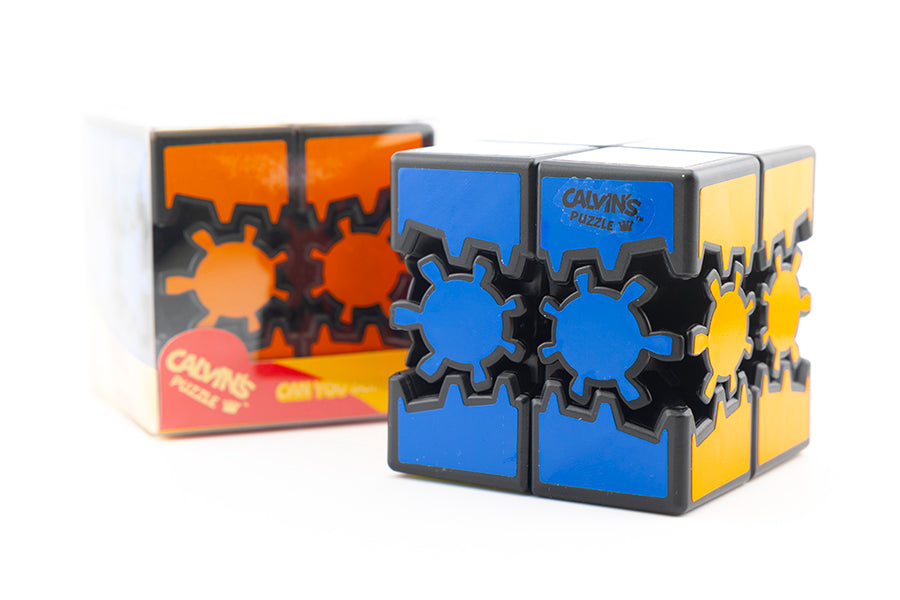 Bram & Oskar Gear 2x2 Cube (6-Color Stickers) - Black