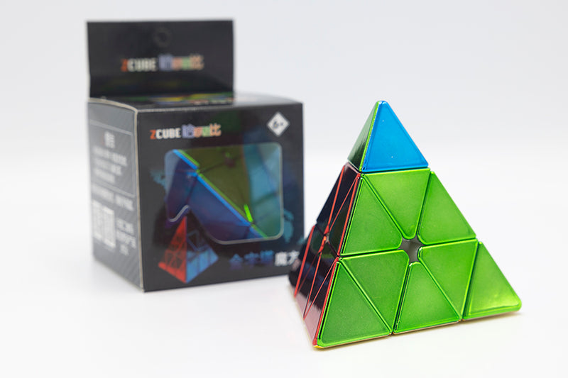 Z Magnetic Pyraminx (Metallic) - Stickerless (Bright)