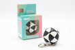 Ziina Football 2x2 Keychain Cube - Black (White)