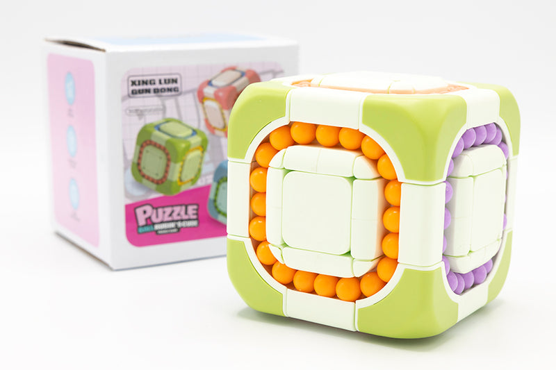 Hand Massage 3x3 Cube - Green