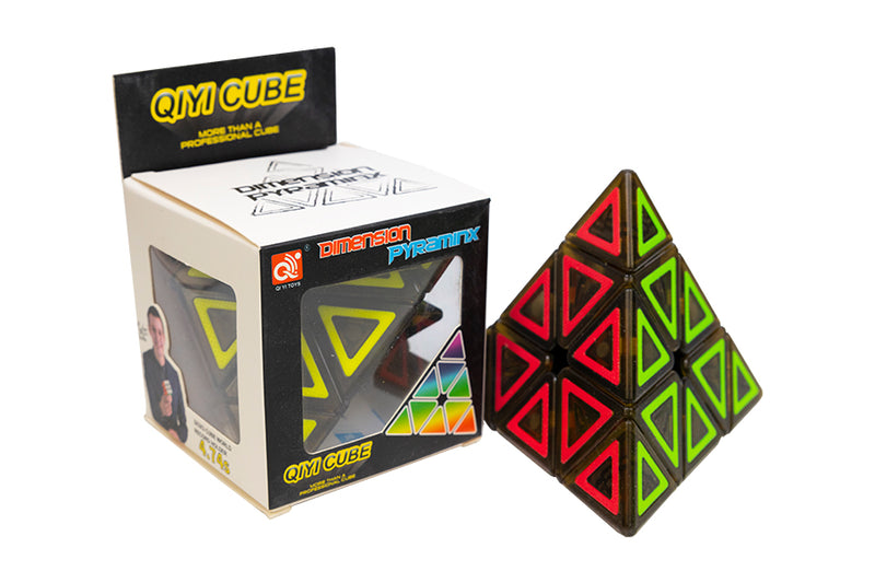 QiYi DImension Pyraminx - Transparent Black