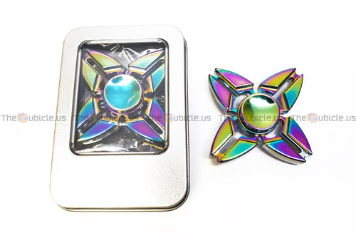 Fidget Quad-Spinner I (Rainbow)