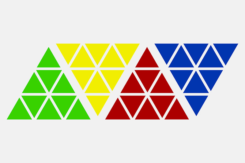 MoYu Magnetic Pyraminx Sticker Set